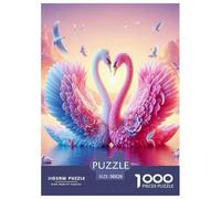 Schwan1000 Pièces Puzzle À ThèmeLove Schwan pour Adultes Jeu D'Intelligence Parfaitpourla Détente Décorationde La Maison 38x26cm/1000pcs