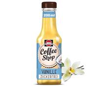 Schwartau Coffee Shop Sirop à la vanille sans sucre - Qualité barista pour créations de café - Saveur naturelle sans colorant - 200 ml