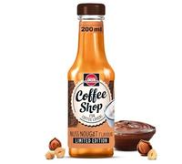 Schwartau Coffee Shop Sirop de noisette et de nougat - Qualité barista pour créations de café et spécialités de café, sirop de café uniquement avec arômes naturels, 200 ml