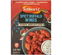 Schwartz Lot de 2 ailes de buffle épicées (authentique saveur américaine) 30 g