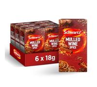 Schwartz Lot de 6 paquets d'épices pour vin chaud (36 sachets au total)