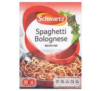 Schwartz Mélange de recettes de bolognaise à spaghetti 40 g - Boîte de 8