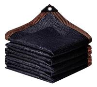 Schwarz Schattennetz 0,5 x 3 m - 85 % Schattierungsnetz mit Ösen atmungsaktives Sonnensegel für Garten Terrasse Balkon und Hühnerstall ideal zum Schutz von Pflanzen.