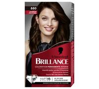 Schwarzkopf - Brillance - Coloration Cheveux Permanente Intense - Brillance Eclat Diamant - Couvre 100% des Cheveux Blancs - Masque Soin Fixateur de Couleur - Marron Profond 880