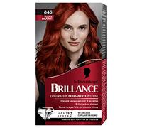 Schwarzkopf - Brillance - Coloration Cheveux Permanente Intense - Eclat Diamant - Couverture Parfaite des Cheveux Blancs - Masque Soin Fixateur de Couleur - Rouge Brocart 845, 1 Unité (Lot de 1)