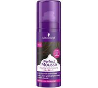 Schwarzkopf - Coloration Cheveux Mousse Temporaire - Brillance et Reflets naturels - Effet Volume - Perfect Mousse 3en1 - Châtain 4-0