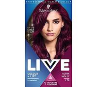 Schwarzkopf Coloration permanente pour cheveux Live Intense Color + Lift L76 Ultra Violet 100 ml (1 pièce)