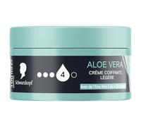 SCHWARZKOPF, Crème Aloe Vera, Crème coiffante légère, Formule à l'Aloe Vera et à la Niacinamide, Hydrate et fortifie le cheveux, Tenue longue durée, Sans effet collant, 100ml