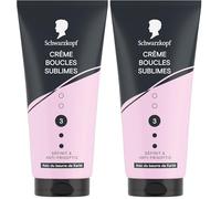 SCHWARZKOPF, Crème Boucles Sublimes, Definit les boucles, Anti-Frisottis, Formule avec du beurre de Karité, Végane et sans silicone, Fixation normale, Tenue longue durée, 150ml (Lot de 2)