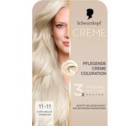 Schwarzkopf Creme Supreme Coloration 11-11 Coloration permanente avec sérum et masque pour protéger les cheveux contre les dommages visibles Blond titane ultra clair 182 ml