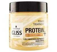 Schwarzkopf Gliss 4-en-1 Masque Protéiné au Beurre de Karité pour Cheveux Secs 400 ml