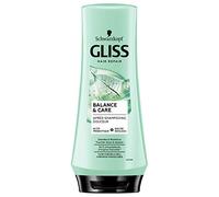 Schwarzkopf - Gliss - Après-Shampoing Balance&Care - Cuir chevelu sec/cheveux fragilisés - Touché Doux et Soyeux - 96% d'ingrédients d'origine naturelle - Flacon de 200ml