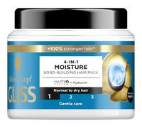 Schwarzkopf Gliss Aqua Revive Masque hydratant 4 en 1 pour cheveux secs - Soin doux - 400 ml