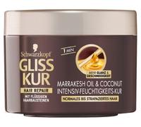 Schwarzkopf Gliss Kur Lot de 3 flacons de soin hydratant intensif à l'huile de marrakech et à la noix de coco 200 ml
