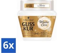 Schwarzkopf - Gliss Kur - Soins capillaires - Réparation hivernale - 300 g - Pack avantage - 6 pièces