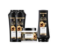 Schwarzkopf - Gliss - Routine Réparation Ultimate Repair 3-en-1 pour cheveux âbimés - Masque 4en1, Après-Shampooing et Lot de 2 Shampooings