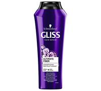 Schwarzkopf - Gliss - Shampoing Ultimate Fiber - Cheveux sur-sollicités/très abîmés - 89% d'ingrédients d'origine naturelle - Flacon de 250ml