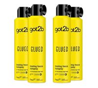 Schwarzkopf got2b Glued Blasting Freeze Hair Spray For Screaming Hold, 300ml,4pk