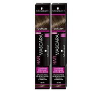 Schwarzkopf - Hair Mascara - Coloration Racines Temporaire Châtain 16ml - Lot de 2
