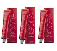 Schwarzkopf Igora Royal 4 0 Lot de 3 flacons de 60 ml