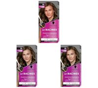 Schwarzkopf - Kit Racines - Coloration Permanente - Enrichie d’une huile nourrissante - Couverture Cheveux Blancs - Retouche entre 2 Colorations - Châtain Clair à Châtain R1 (Lot de 3)