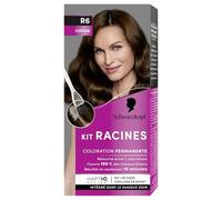 Schwarzkopf Kit Racines pour cheveux châtain R6, Coloration cheveux permanente enrichie d’une huile nourrissante, Retouche racines entre 2 colorations, 1 Unité (Lot de 1)