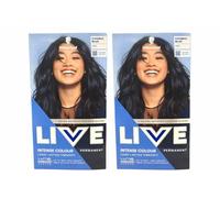 Schwarzkopf LIVE 090 Cosmic Blue Permanent Hair Color, Lot de 2, 143 ml