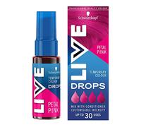 Schwarzkopf LIVE Color Drops Coloration semi-permanente pour cheveux, végétalien, rose, 2 à 12 lavages, 30 ml