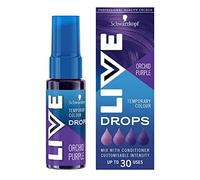 Schwarzkopf LIVE Color Drops Coloration semi-permanente pour cheveux, végétalien, violet, 2 à 12 lavages, durable, violet orchidée, 30 ml