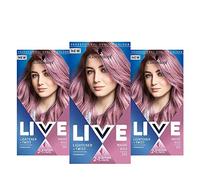 Schwarzkopf Live Colour Lightener Plus Twist 105 - Lot de 3 boîtes de coloration capillaire - Mauve Kiss