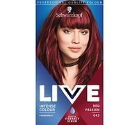 Schwarzkopf LIVE Intense Colour Passion Red Teinture permanente 043 longue durée avec sérum vibrant intégré, résistant à la décoloration