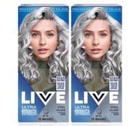 Schwarzkopf LIVE Ultra Brights or Pastel coloration semi-permanente pour cheveux teinte 98 Steel Silver 1 pcs