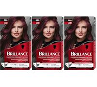 Schwarzkopf - Lot de 3 Brillance - 860 Ultra Violet - Coloration Cheveux Permanente Intense - Eclat Diamant - Couverture Parfaite des Cheveux Blancs - Masque Soin Fixateur de Couleur