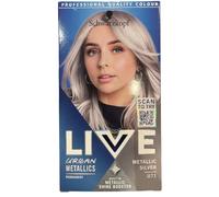 Schwarzkopf - Lot de 3 colorations capillaires permanentes et sérums de vitalité Live Colour + Lift, U71 Bleu Mercury (bleu mercure)