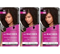Schwarzkopf - Lot de 3 Kit Racines - Coloration Racines Cheveux Permanente - Enrichie d’une huile nourrissante - Couverture Cheveux Blancs - Retouche entre 2 Colorations - Châtain Foncé R4