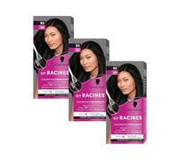 Schwarzkopf - Lot de 3 Kit Racines - Coloration Racines Cheveux Permanente - Enrichie d’une huile nourrissante - Couverture Cheveux Blancs - Retouche entre 2 Colorations - Noir R5