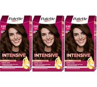 Schwarzkopf - Lot de 3 Palette - Coloration Permanente Cheveux - Crème Soin - Couvre 100% des Cheveux Blancs - Tenue 8 semaines - Chatain Doré 750