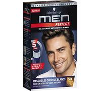 Schwarzkopf - Men Perfect - Gel Colorant Anti-Cheveux Blancs Homme - Coloration Cheveux Homme - Châtain Clair Naturel 50