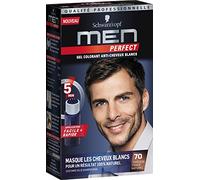 Schwarzkopf - Men Perfect - Gel Colorant Anti-Cheveux Blancs Homme - Coloration Cheveux Homme - Châtain Foncé Naturel 70