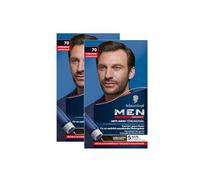 Schwarzkopf Men Perfect - Gel Colorant Anti-Gris pour Homme - Marron Foncé 70 - Estompe Naturellement les Cheveux Gris - Résultat Naturel, Facile et Rapide - 2 x 80 ml