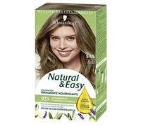 Schwarzkopf - Natural & Easy - Coloration Permanente Naturelle Cheveux - Huile d'Olive et Extrait de Lavande Française - 93% d’ingrédients d’origine Naturelle - Blond Cendré 545