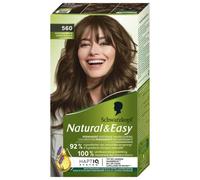 Schwarzkopf - Natural & Easy, Coloration Permanente Naturelle Cheveux, Huile d'olive et Extrait de Lavande, 92 % d'ingrédients d'origine naturelle, Châtain Clair 560, Blond Foncé, 1 Unité (Lot de 1)