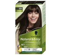 Schwarzkopf - Natural & Easy - Coloration Permanente Naturelle Cheveux - Huile d'olive et Extrait de Lavande - 92 % d'ingrédients d'origine naturelle - Châtain Foncé 580, 1 Unité (Lot de 1)