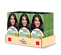 Schwarzkopf, Natural & Easy, Teinture pour cheveux Permanent, Nourrissant, avec huile d'olivier et extrait de lavande, couvercle des cheveux blancs, Tonalité 566 Castano Cendre, 6 pièces