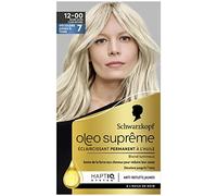 Schwarzkopf Oleo Suprême 12-00 Blond Ultra Clair Naturel - Éclaircissant Permanent à l’Huile, Sans Ammoniaque - Couleur & Éclat Longue Durée, Couvre 100% des Cheveux Blancs
