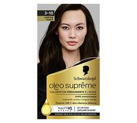Schwarzkopf - Oleo Suprême - Coloration Permanente à l’Huile - Couleur et Eclat Longue Durée - sans Ammoniaque - Couvre 100% des Cheveux Blancs - HaptIQ Système - Châtain Foncé 3-10