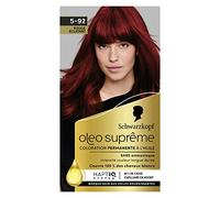 Schwarzkopf - Oleo Suprême - Coloration Permanente à l’Huile - Couleur et Eclat Longue Durée - sans Ammoniaque - Couvre 100% des Cheveux Blancs - HaptIQ Système - Rouge éclatant 5-92