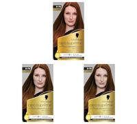 Schwarzkopf - Oleo Suprême - Coloration Permanente à l’Huile - Couleur et Eclat Longue Durée - sans Ammoniaque - Couvre 100% des Cheveux Blancs - HaptIQ Système - Cuivré Profond 6-76 (Lot de 3)