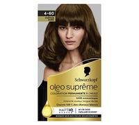 Schwarzkopf - Oleo Suprême - Coloration Permanente à l’Huile - Couleur et Eclat Longue Durée - sans Ammoniaque - Couvre 100% des Cheveux Blancs - HaptIQ Système - Châtain Doré 4-60