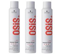 Schwarzkopf OSiS+ Freeze Pump Lot de 3 sprays de finition Osis Finish pour une tenue forte 3 x 200 ml